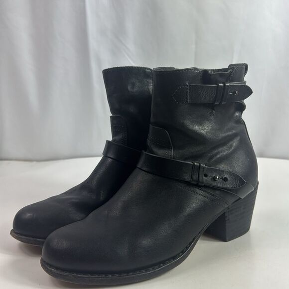 Rag & Bone Harper Moto Black Leather Women's Ankle Boots - Picture 8 of 16